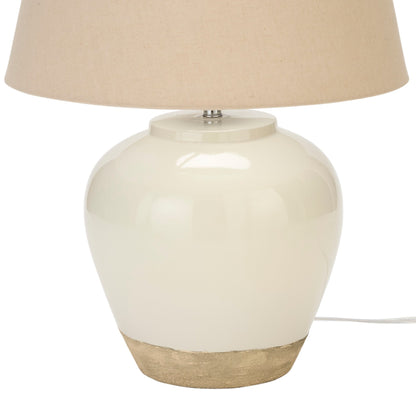 Nourison 20 Rustic Ceramic Pot Table Lamp