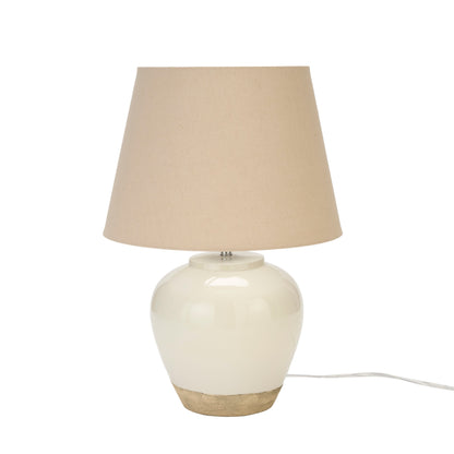 Nourison 20 Rustic Ceramic Pot Table Lamp