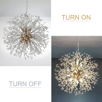 OYIPRO Modern Firework Sputnik Chandelier Crystal Pendant Lighting