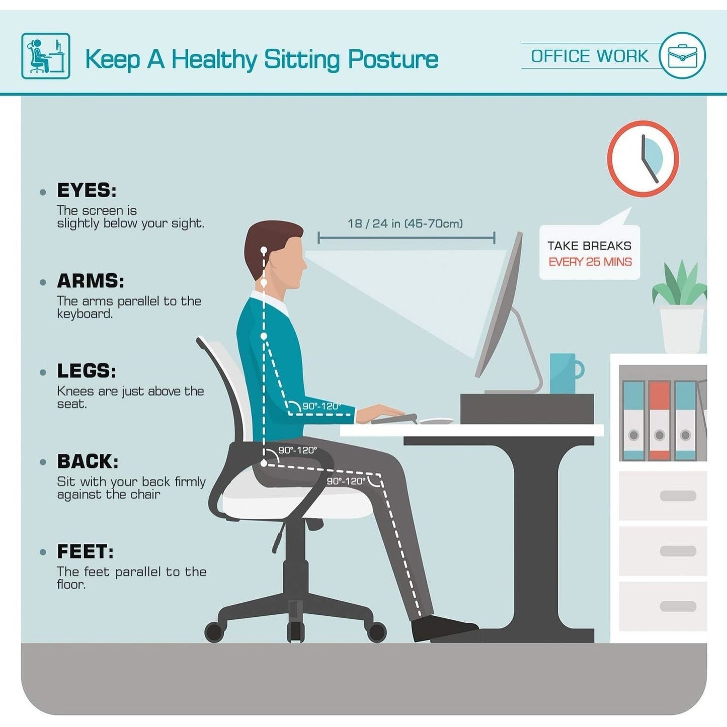 Office Chair Mesh Chair Computer Desk Chair with Armrest