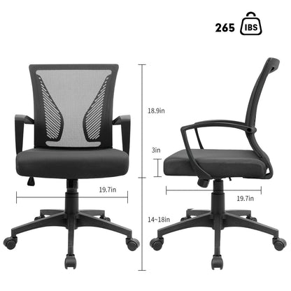 Homall Office Chair Mesh Chair Ergonomic Desk Chair with Lumbar Support