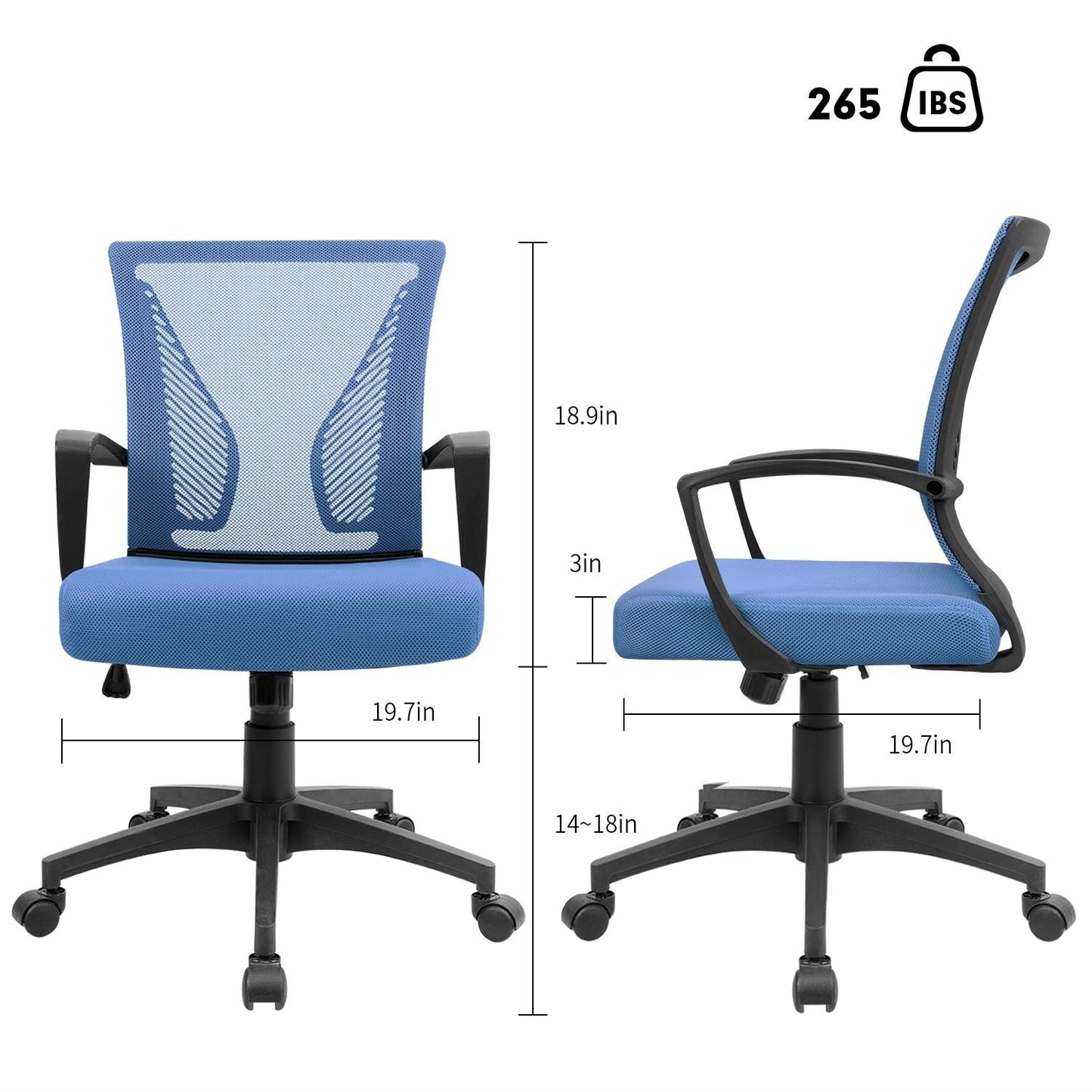 Homall Office Chair Mesh Chair Ergonomic Desk Chair with Lumbar Support