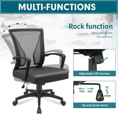 Homall Office Chair Mesh Chair Ergonomic Desk Chair with Lumbar Support