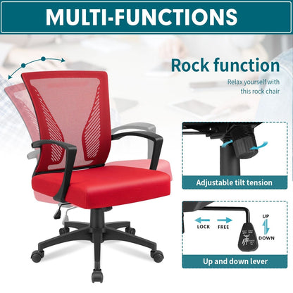 Homall Office Chair Mesh Chair Ergonomic Desk Chair with Lumbar Support