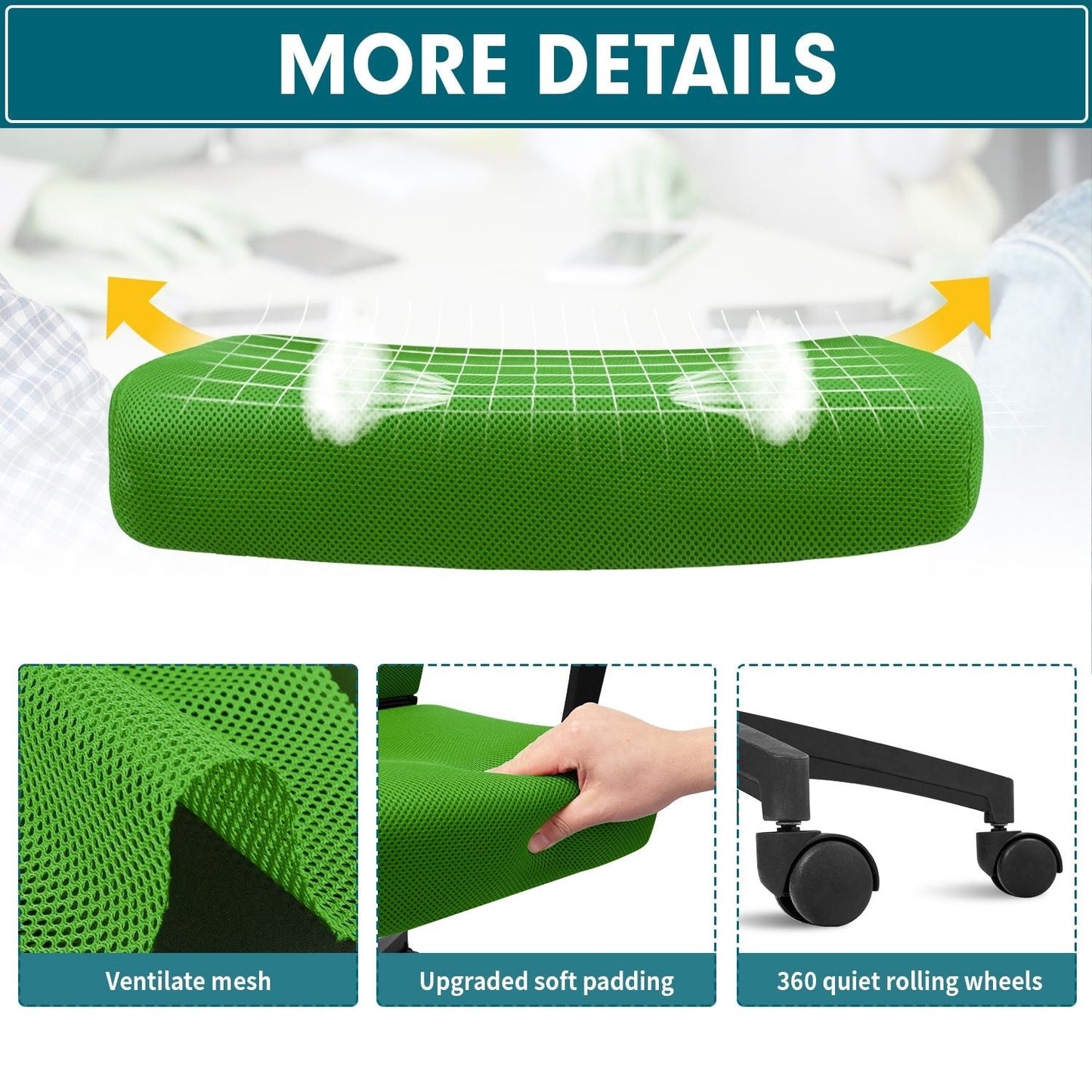 Homall Office Chair Mesh Chair Ergonomic Desk Chair with Lumbar Support