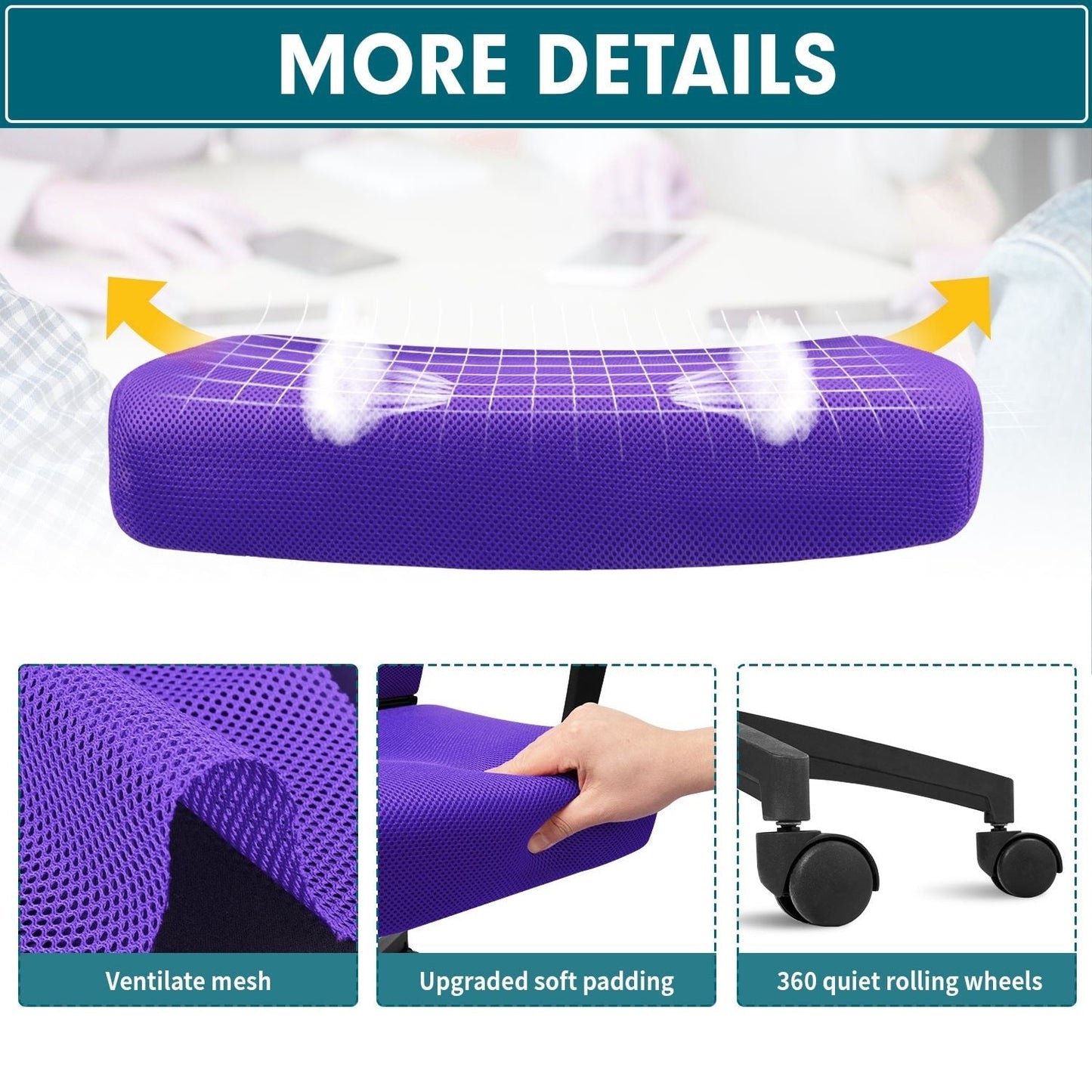 Homall Office Chair Mesh Chair Ergonomic Desk Chair with Lumbar Support