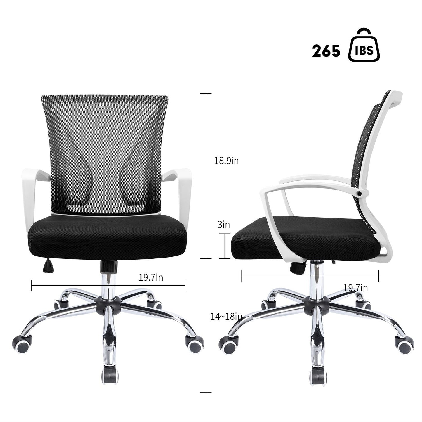 Homall Office Chair Mesh Chair Ergonomic Desk Chair with Lumbar Support