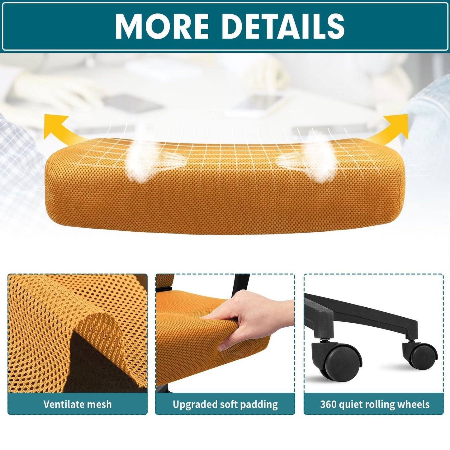 Homall Office Chair Mesh Chair Ergonomic Desk Chair with Lumbar Support