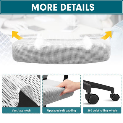 Homall Office Chair Mesh Chair Ergonomic Desk Chair with Lumbar Support