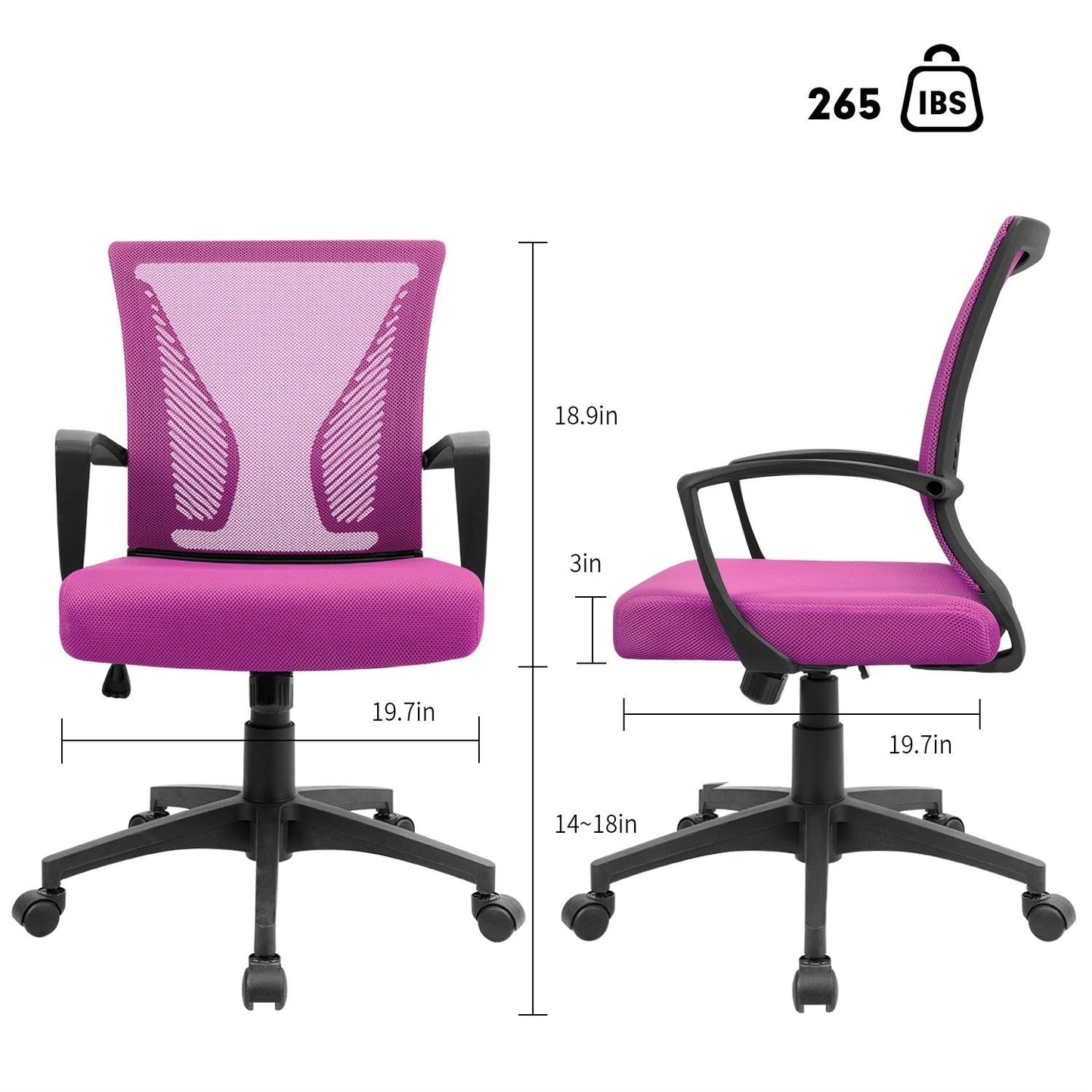 Homall Office Chair Mesh Chair Ergonomic Desk Chair with Lumbar Support