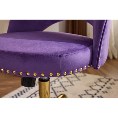 Office Chair Velvet Desk Chair Swivel Armchair Cute Modern Fabric Home Office Desk Chairs with Wheels