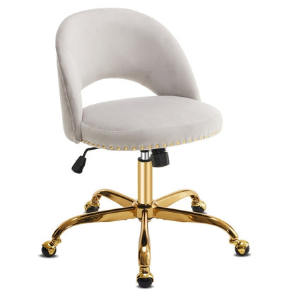 Office Chair Velvet Desk Chair Swivel Armchair Cute Modern Fabric Home Office Desk Chairs with Wheels