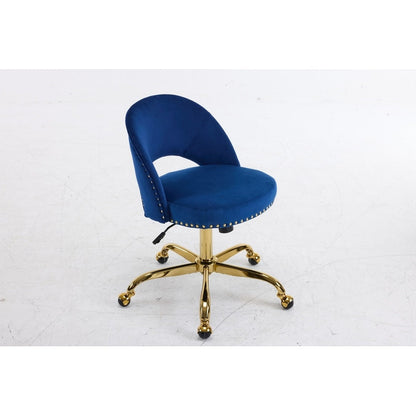 Office Chair Velvet Desk Chair Swivel Armchair Cute Modern Fabric Home Office Desk Chairs with Wheels