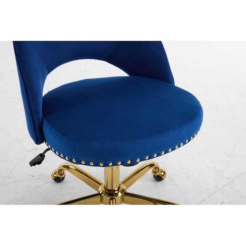 Office Chair Velvet Desk Chair Swivel Armchair Cute Modern Fabric Home Office Desk Chairs with Wheels