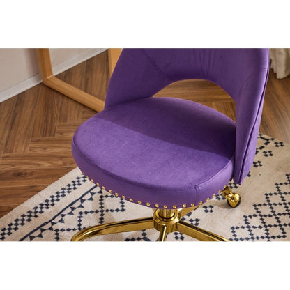 Office Chair Velvet Desk Chair Swivel Armchair Cute Modern Fabric Home Office Desk Chairs with Wheels