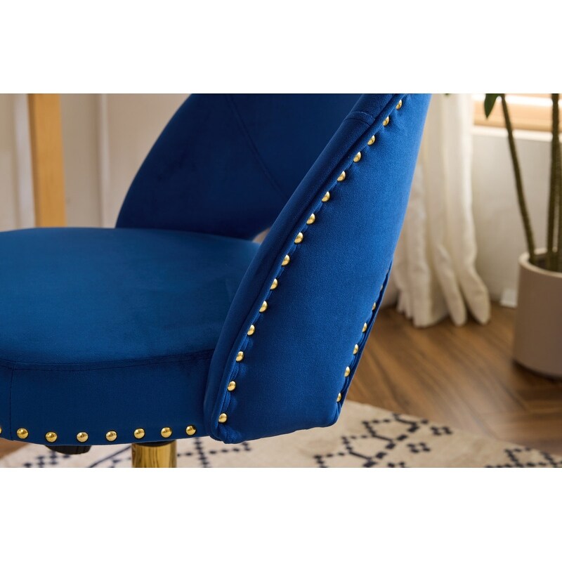 Office Chair Velvet Desk Chair Swivel Armchair Cute Modern Fabric Home Office Desk Chairs with Wheels