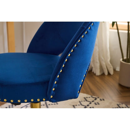 Office Chair Velvet Desk Chair Swivel Armchair Cute Modern Fabric Home Office Desk Chairs with Wheels