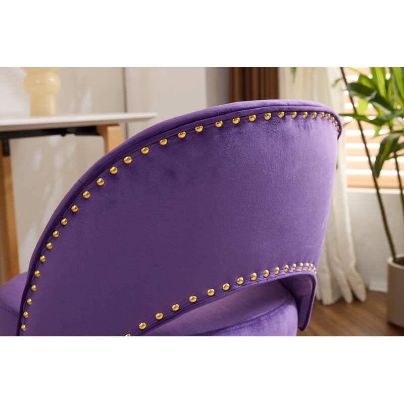 Office Chair Velvet Desk Chair Swivel Armchair Cute Modern Fabric Home Office Desk Chairs with Wheels