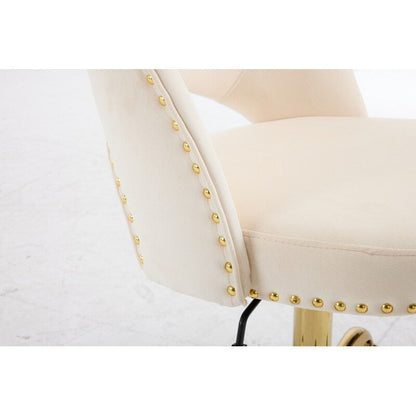 Office Chair Velvet Desk Chair Swivel Armchair Cute Modern Fabric Home Office Desk Chairs with Wheels