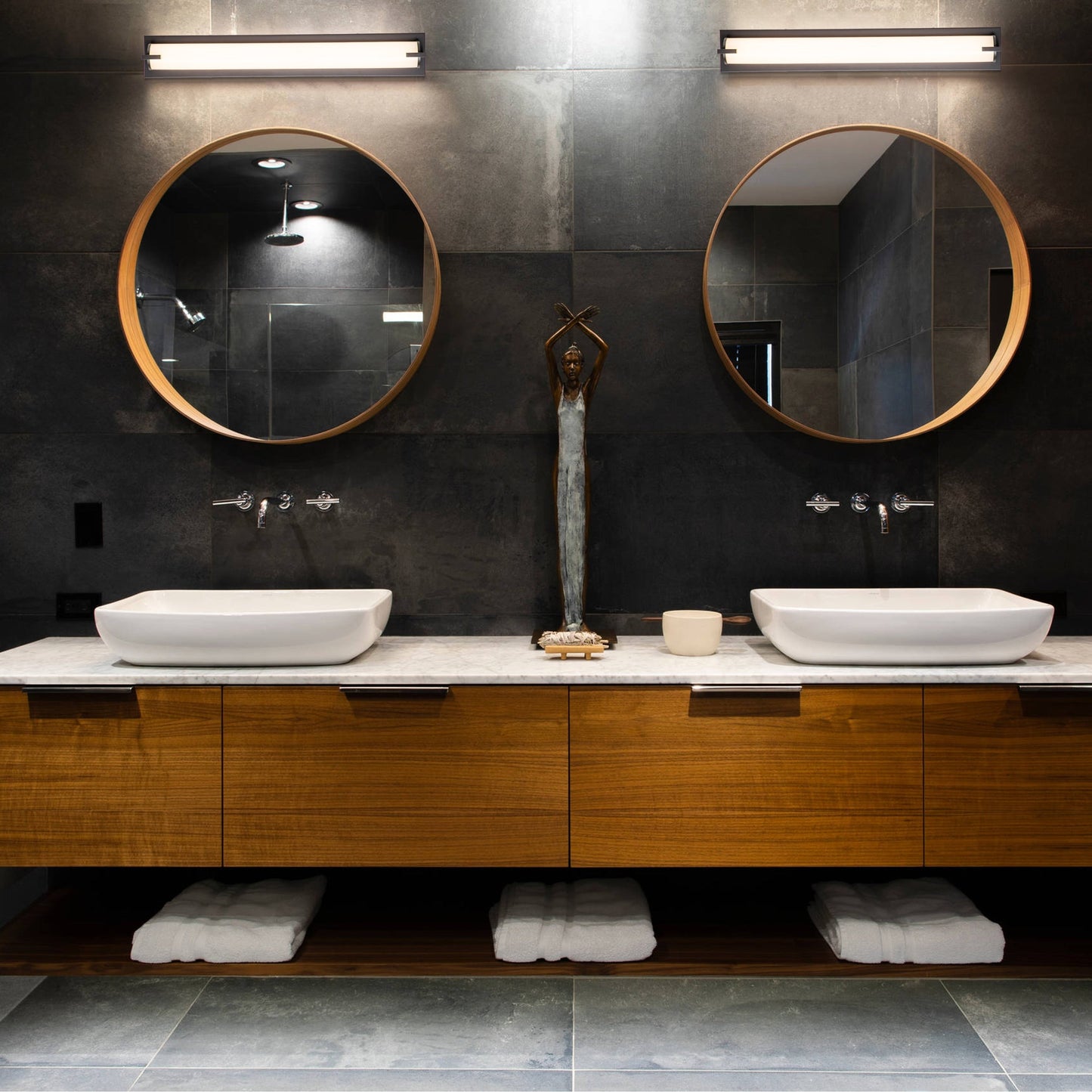 C Cattleya Oil-rubbed Bronze Integrated LED Vanity Light Indoor Wall Sconce with Acrylic Shade - Oil-rubbed Bronze