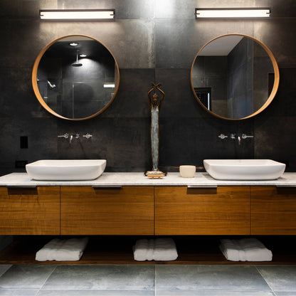 C Cattleya Oil-rubbed Bronze Integrated LED Vanity Light Indoor Wall Sconce with Acrylic Shade - Oil-rubbed Bronze