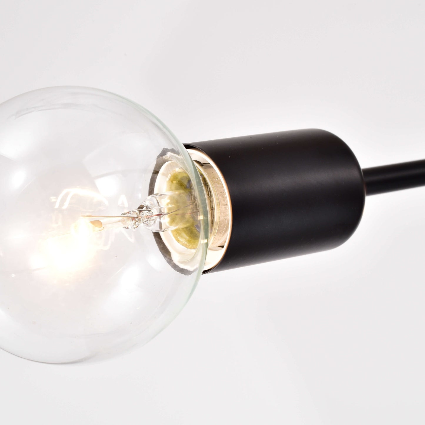 Olalla 8-Light Black Sputnik Linear Flush Mount