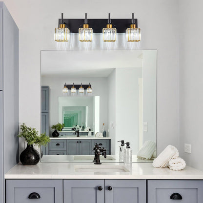 Ora Modern Dimmable Crystal Bathroom Light Fixtures Over Mirror Glam Vanity Lights