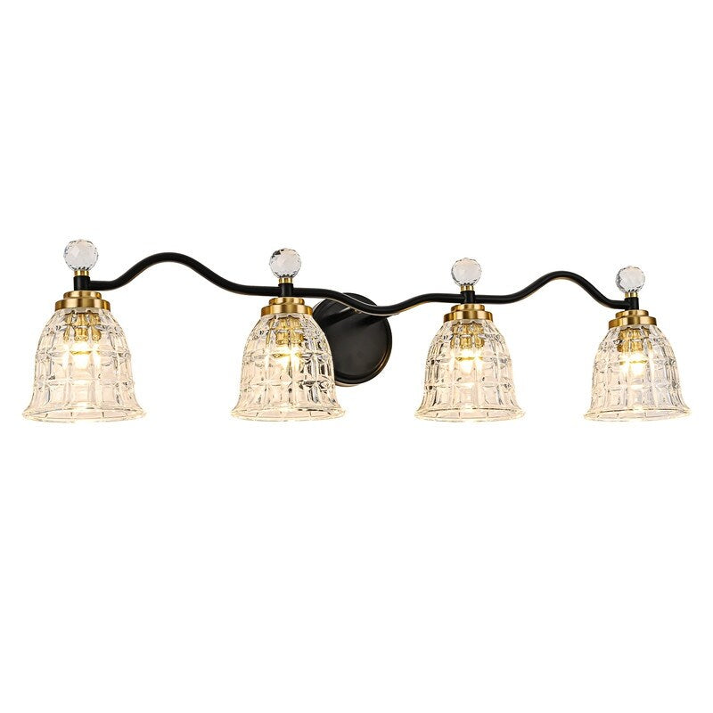 Ora Modern Dimmable Black Gold Bathroom Vanity Lights