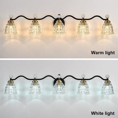 Ora Modern Dimmable Black Gold Bathroom Vanity Lights