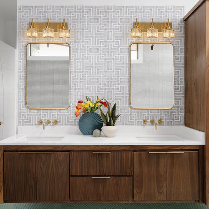 Ora Modern Dimmable Crystal Bathroom Light Fixtures Over Mirror Glam Vanity Lights