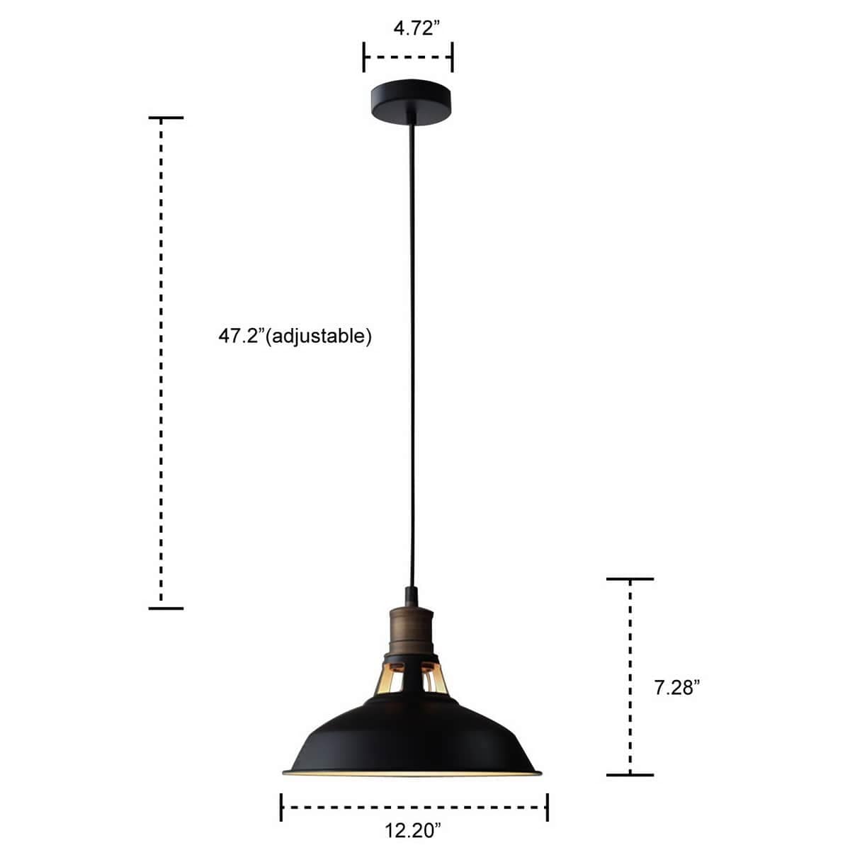 Carbon Loft Kamari Industrial Mini Metal Pendant Light