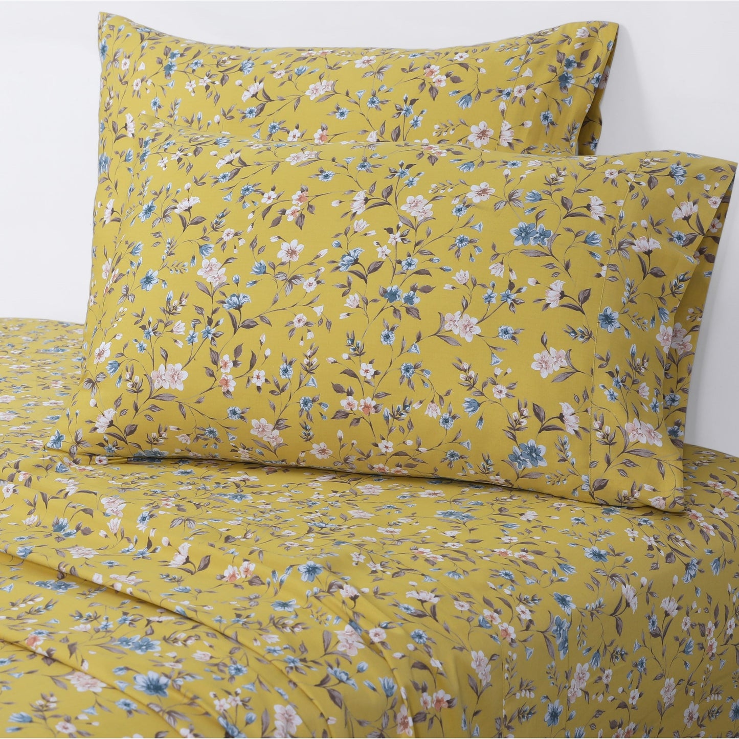 Azores Home Organic Cotton Sateen 300 Thread Count Deep Pocket Sheet Set