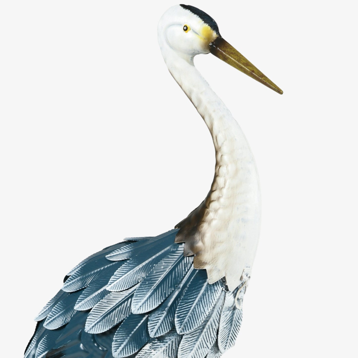 Outsunny Heron Garden Statues, 29 & 27.5 Standing Bird Sculptures, Metal Yard Art Decor for Lawn, Patio, Backyard