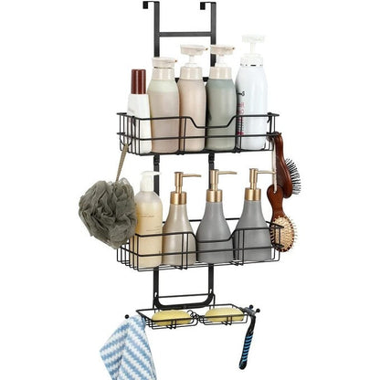 Over The Door Shower Caddy with Hooks