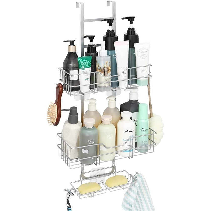 Over The Door Shower Caddy with Hooks