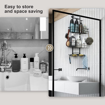 Over The Door Shower Caddy with Hooks