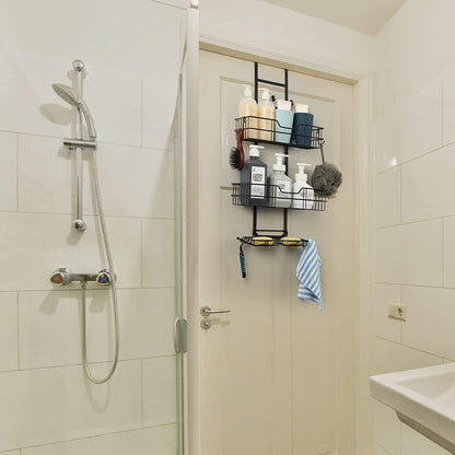 Over The Door Shower Caddy with Hooks