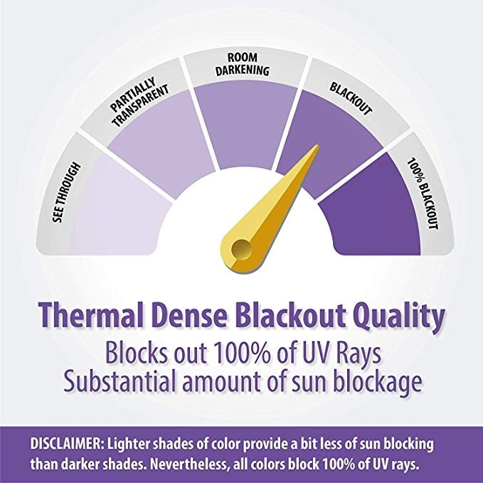 HLC.me Paris Paisley Print Light Reducing Filtering Grommet Window Curtain Panels - Set of 2