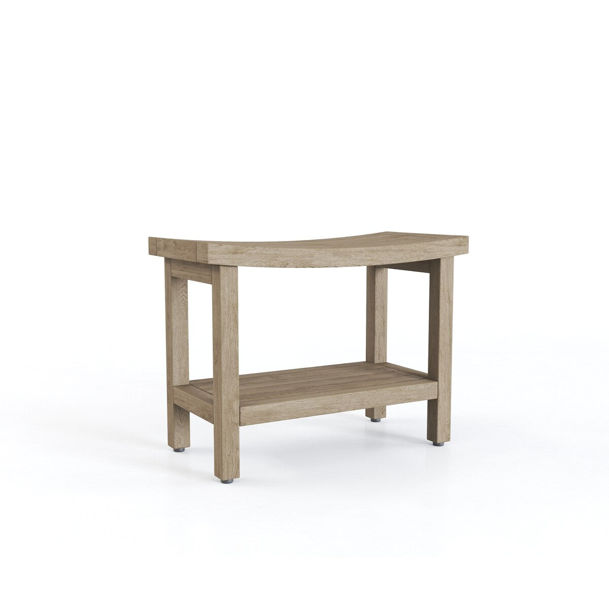 Patented Sumba Teak Shower Bench with Shelf