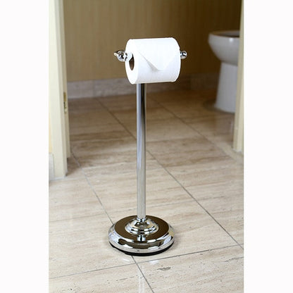 Vintage Freestanding Toilet Paper Holder - Polished Chrome