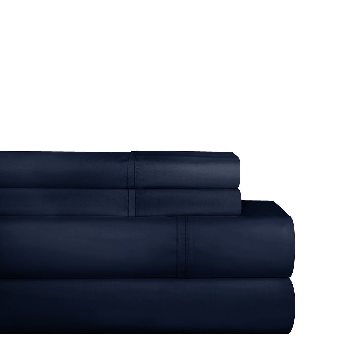 Pointehaven Combed Cotton Percale Crisp Breathable Solid or Printed Sheet Set