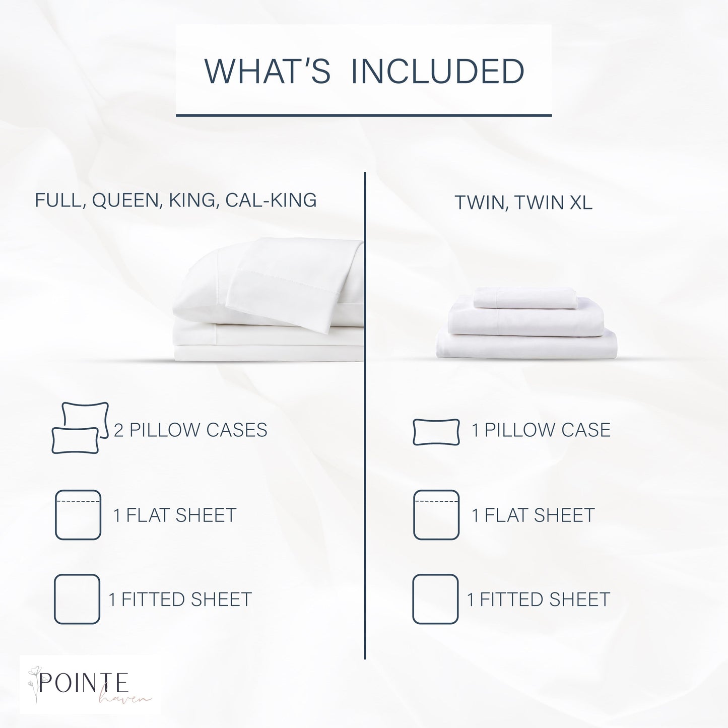 Pointehaven Long Staple Cotton Extra Deep Pocket 400 Thread Count Bed Sheet Set