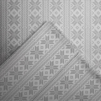 Pointehaven 175 GSM Cotton Flannel Bed Sheet Set with Oversized Sheets