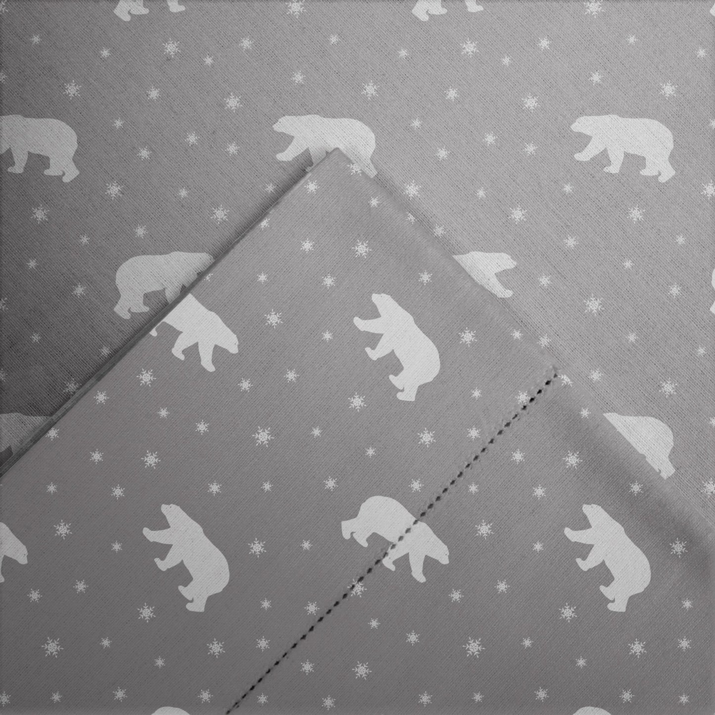 Pointehaven 175 GSM Cotton Flannel Bed Sheet Set with Oversized Sheets