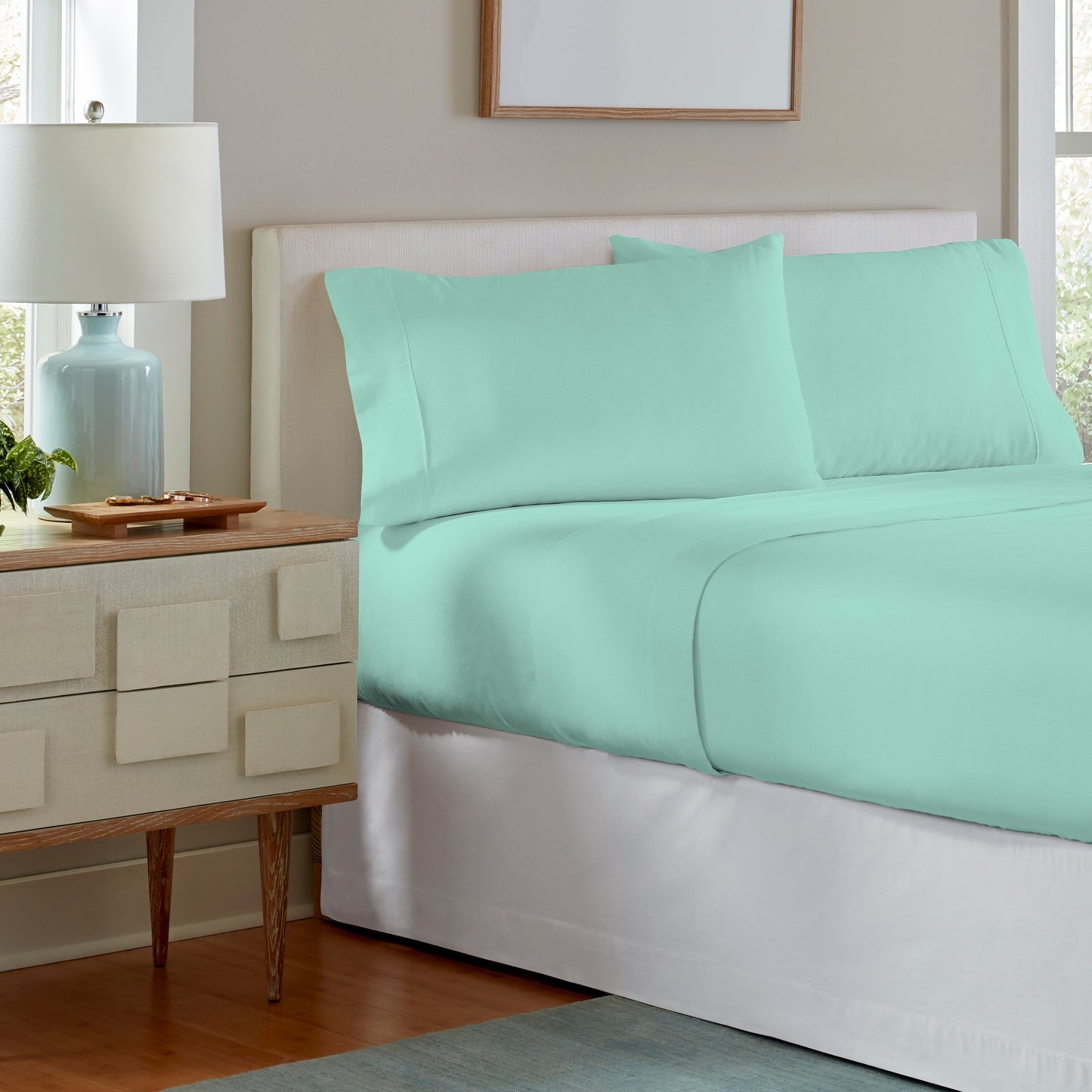 Pointehaven 200 GSM Superior Heavyweight Flannel Cotton Deep Pocket Bed Sheet Set