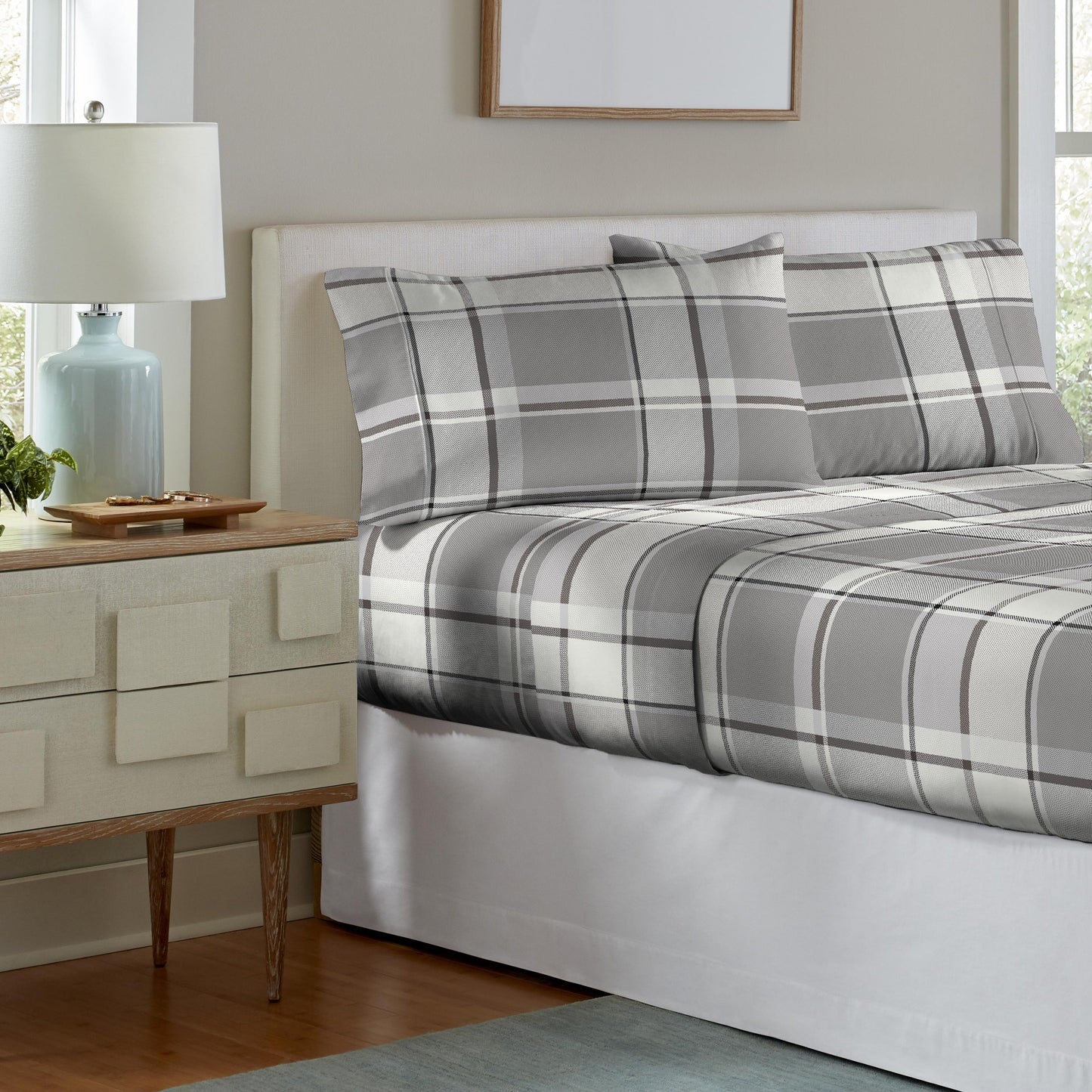 Pointehaven 200 GSM Superior Heavyweight Flannel Cotton Deep Pocket Bed Sheet Set