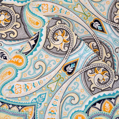 Pointehaven 200 TC Cotton Paisley Printed Percale Bed Sheet Set