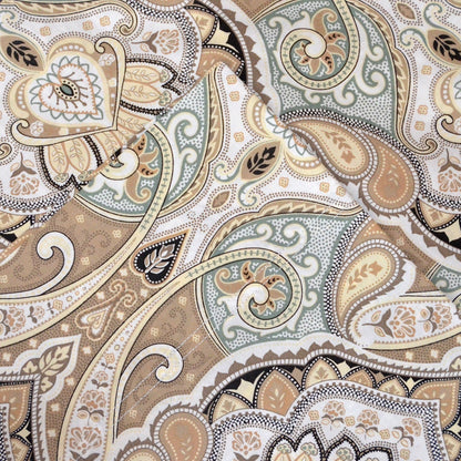 Pointehaven 200 TC Cotton Paisley Printed Percale Bed Sheet Set