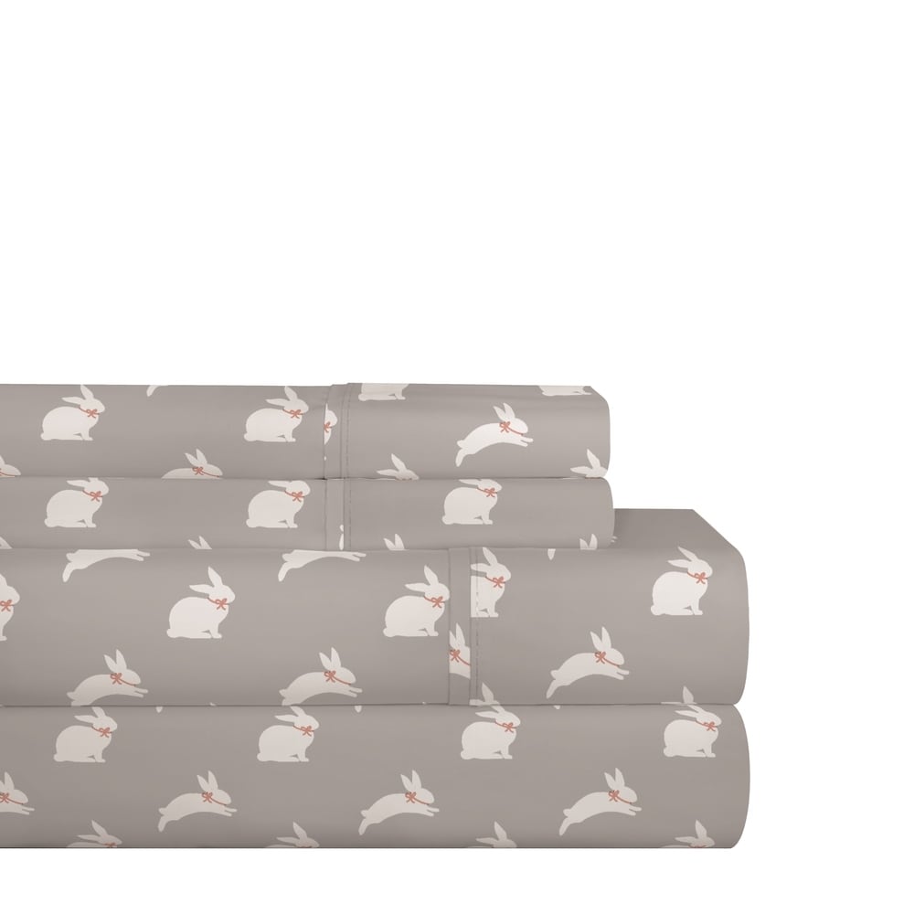 Pointehaven 200TC Cotton Percale Prints and Solids Bed Sheet Set