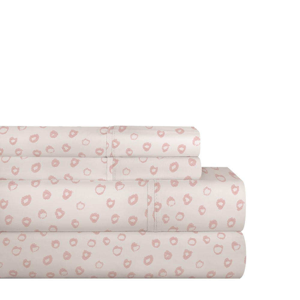 Pointehaven 200TC Cotton Percale Prints and Solids Bed Sheet Set